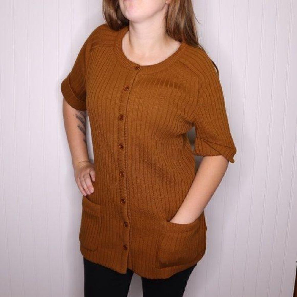 ‎Vintage | Ribbed Knit Tunic Sweater Medium